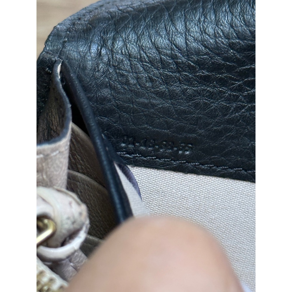 Chloé Black Leather Long Wallet with Gold-Tone Logo Charms - Picture 8 of 11